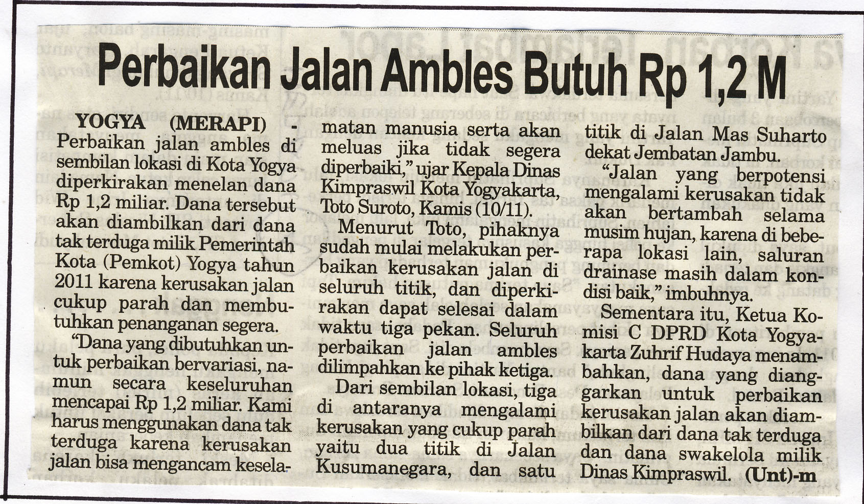 Kliping jogja terbaru